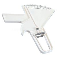 FidgetGear Body Fat Tester Test Measurement Slim Skinfold Skin Fold Caliper Guide 0-80MM White