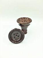 Egyptian Glazed Clay Hookah Bowl by Unknown