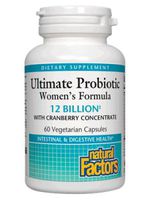 Ultimate Probiotic Formula, Women's 60 Vcaps by Natural Factors (Pack of 3)