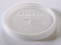 Cambro Strwslot Plas Lid F/10Oz Transl 1000/Cs
