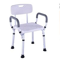 LINYUYI Height Adjustable Bathtub & Shower Stool, Aluminum Alloy Portable Nonslip Adjustable Toilet Stool