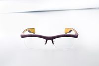 Namae-Megane Inc. FUN'IKI Glasses (Brown/Yellow)