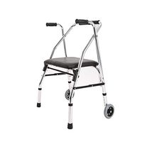Elderly walker Walker Folding Lightweight Aluminium Walking Frame Wheeled Walker Walker Frame with Wheels FANJIANI