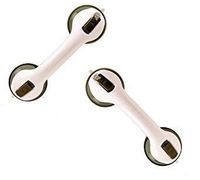 Grab Bar 12" Balance Assist Bar - Suction Shower Bath Handle (Set of 2)
