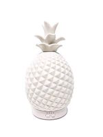 Essential Oil Diffuser White Ceramic Pineapple by Essential Market | Aromatherapy Oil Diffuser Humidifier 120ml 7 LED Light Settings & Timer | Unique & Aroma Diffuser