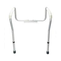 Aihomlk Stand Alone Toilet Safety Grab Rail Silver