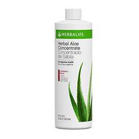 Herbal Aloe Concentrate Cranberry Pint 16 oz for Healthy Digestion