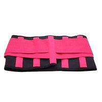 RONSHIN Sports Unisex Pain Relief Double Pull Lumbar Lower Back Waist Support Brace Rose Red L