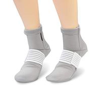 Healvaluefit Cold Therapy Socks for Heel Spur, Arch Pain, Plantar Fascitis, Sore Feet, Arthritis Pain Relief with Compression Straps (L)