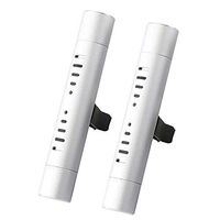 JQIWM Car Diffuser Vent Clip Pack 2 Air Freshener Reusable Aroma Diffuser Deodorizer Perfume Cologne Essential Oil Personalize Sleek Aromatherapy,Silver