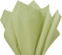 Flexicore Packaging Willow Green Gift Wrap Tissue Paper Size: 15 Inch X 20 Inch | Count: 100 Sheets | Color: Willow