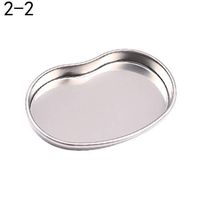 Grey990 Stainless Steel Dental Storage Tray Dish Case Disinfection Tray Personal Care Disinfection Tool 2# M