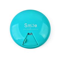 Yu2d 🌹🌹 Portable Pill Case for Travel Rotate 7 Days Drugs Organizer Pills Dispenser（Blue）
