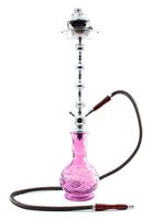 new 1 hose 28" Pink Hookah shisha nargila lounge smoking pipe glass water Vase