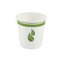 Compostable Drinking Cup, 10 Ounce, PLA-Lined for Hot or Cold Beverages, White, 1000 Pack