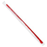 Specialty HD Straws Individually Wrapped Red Spoon Straws 10 Inch Length 12mm (Set of 100)