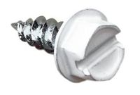SCREWIT Brand #8 x 1/2 inch Gutter and downspout Colored Zip Screws with 1/4 inch Head (25 Pack) (White)