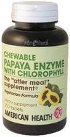 American Health Papaya Enzyme with Chlorophyll Chewable - 250 Tablets by American Health