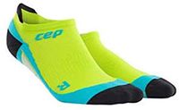 Men’s No Show Compression Running Socks - CEP (Lime/Hawaii Blue) III