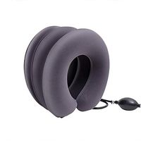 Glumlly Inflatable Traction Pillow Full Velvet Fabric,Neck Hammock Hand Pressure Inflation,Air Neck Therapy-Multiple Colors to Choose from,A