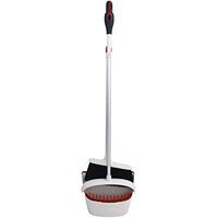 Broom and Dustpan With Long Handle Telescopic Up Non-stick Hair Soft Brush Broom And Dustpan Extra Long Handle Non-Slip Handle Multi-Function Broom Set Home Kitchen Room Lobby Cleaning To