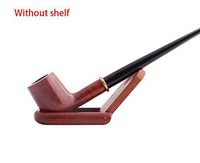 Zwq&zj Long Handle Straight Tobacco Pipe, Reading Men's Smoking Set, Metal Removable Filter Pipe