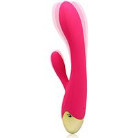 LED Newest Upgrade Comfy Safe Soft Massager 8 Patterns - Travel Bag Included for Neck Shoulder Back Body Massage (YQ-Red)