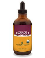 Herb Pharm Certified Organic Rhodiola Root Extract for Energy, Endurance and Stamina, Organic Cane Alcohol, 4 Ounce