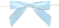 BAYWIND LTD; 2.75" Twist Tie Bows- 100pc (Light Blue)