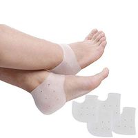 Silicone Gel Heel Foot Protector, Gel Heel Protector Reduce Pressure on Heel -2 Pairs
