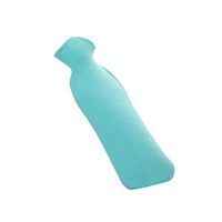 Warm Classic Small 1 L Hot Water Bottle with Velvet Cover - Light Green