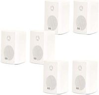 Acoustic Audio AA351W Indoor Outdoor 2 Way Speakers 1500 Watt White 3 Pair Pack AA351W-3Pr