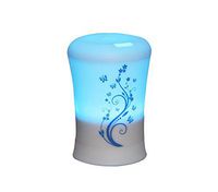 BriteLeafs 2-in-1 Ultrasonic Aroma Diffuser Ultrasonic Humidifier - 4 Timer Settings & 6 Color Light Changes + Free 10ml Aromatherapy Essential Oil (Lavender)