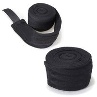 2PCS 2.5M Cotton Boxing Handwraps Bandages Punching Hand Wraps (Black) by DOM