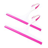 Gmgod❤️❤Glass Wiper,Gentle Glass Wiper Glass Scraper Glass Wiper Window Glass Cleaner Home Tools (hot Pink)