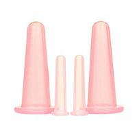YouCY Silicone Cupping Face Set Silicone Facial Cupping Therapy Set Eye And Face Vacuum Massage Cup Kit Facial Cupping Set,Pink