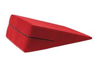 Micro-Suede Bed Wedge Support Pillow, Acid Reflux Therapeutic Foam Nick, Back and Legs Foam Wedge (18" X 18" X 8") Cinnabar