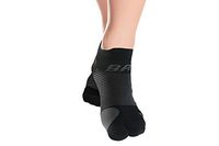 OrthoSleeve BR4 Bunion Relief Socks (1 Pair,Black,Large) Split-Toe Design Separates Toes, relieves Bunion Pain and a targeted Bunion pad Reduces Toe Friction and relieves Hallux valgus Pain