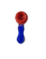 Unbreakable Silicone Honey Straw Pipe Easy to Clean (Red White & Blue)