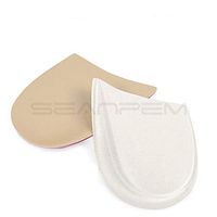 O/X Type Leg Corrective Heel Inserts - Orthopedic Insoles Halfsphere Feet Lift Gel Pads Heel Cups Wedge (White)