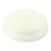 World Centric CUL-SC-8 100% Compostable CPLA Hot Cup Lids, for 8 oz. Cups (Pack of 1000)