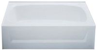 Kinro Composites W2754A RH-SPK White ABS Bath Tub with Apron