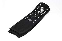 GBM Geckos - Plush Double Tread Non-Slip Safety Socks 6-Pack (Black, Bariatric)