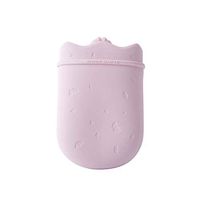 Healifty Silicone Hot Water Bottle Silicon Water Bag 500ml (Pink)