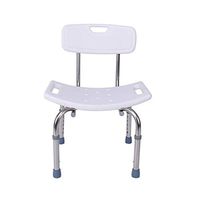 FEI JI Shower Chair - Heavy Duty Shower Chair with Back Bath Chair Stainless Steel Bath Chair Bath Stool Adjustable Height Shower seat