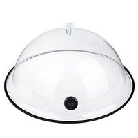 TMKEFFC Smoking Cloche Dome Cover 10 inch Lid for Smoke Infuser Specialized Accessory for Smoker Gun Smoking Infusion Plates, Bowls and Glasses, Transparent