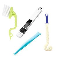Trycooling 4 in 1 Practical Gap Cleaning Brushes Bottle Door Window Track Kitchen Stove Groove Corner Cleaning Tools (Random Color)