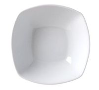 Vertex China ARG-SB7 Signature Square Bowl, 8", 36 oz, Porcelain White (Pack of 24)