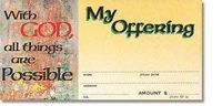 With God All Things are Possible Offering Envelope