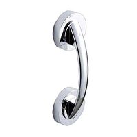 Homeself Suction Cup Door Handle, Super Power Helping Puller Grab Bar, Powerful Handrail Grip Armrest for Glass Door Window Kitchen Fridge Bathroom Cabinet Tub Shower Room (Silver)